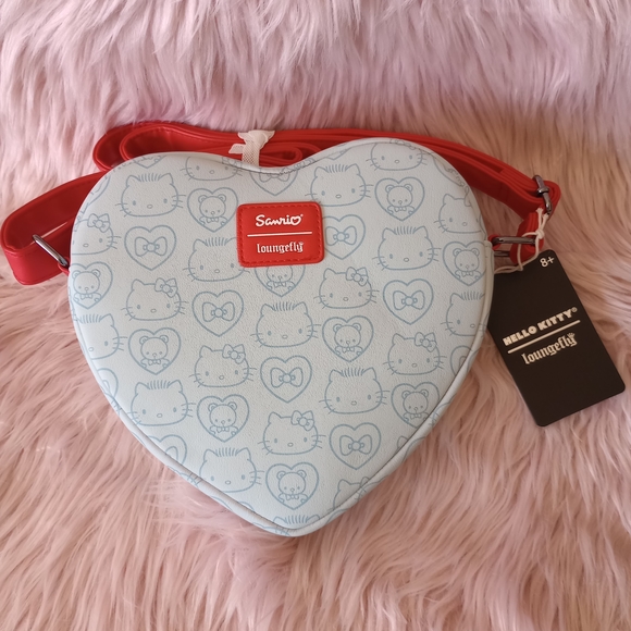 Loungefly Hello Kitty & Dear Daniel Heart Crossbody Bag - Picture 3 of 4